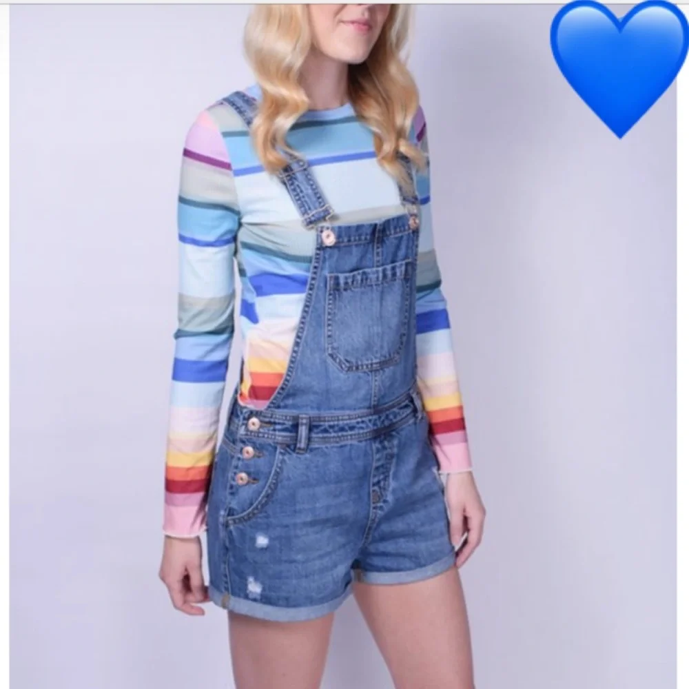 NWOT Medium Wash Overalls